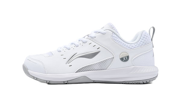 LiNing Rocket Shoe 2.0 Slip Resistant, Breathable, Lightweight Low top Badminton Shoes Unisex White Silver 