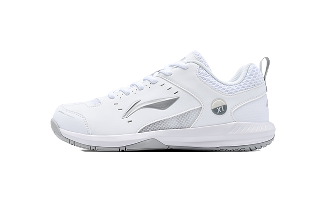 LiNing Rocket Shoe 2.0 Slip Resistant, Breathable, Lightweight Low top Badminton Shoes Unisex White Silver 