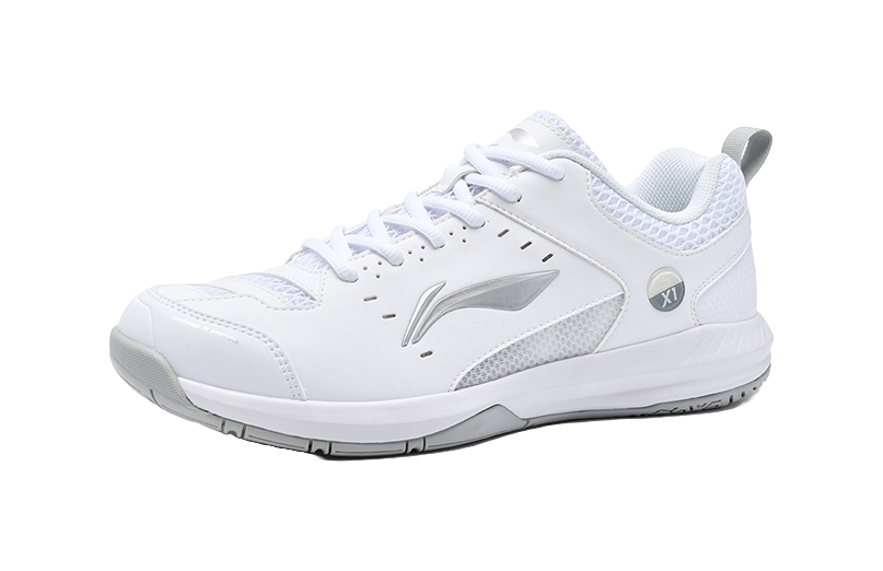 LiNing Rocket Shoe 2.0 Slip Resistant, Breathable, Lightweight Low top Badminton Shoes Unisex White Silver 