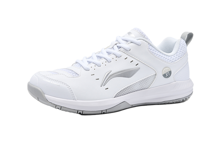 LiNing Rocket Shoe 2.0 Slip Resistant, Breathable, Lightweight Low top Badminton Shoes Unisex White Silver 