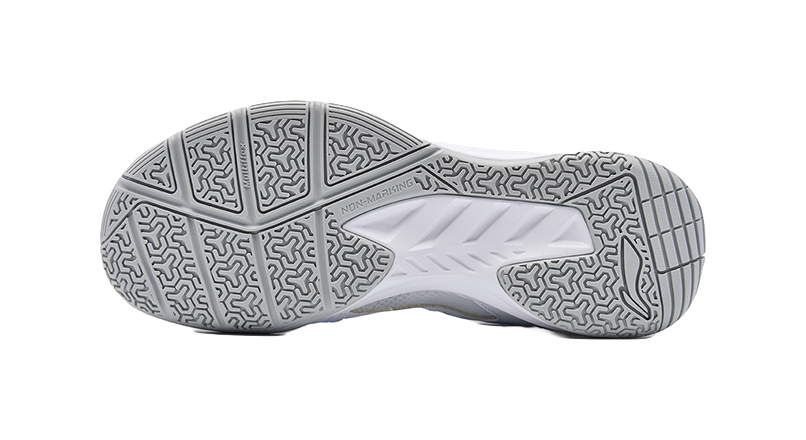 LiNing Rocket Shoe 2.0 Slip Resistant, Breathable, Lightweight Low top Badminton Shoes Unisex White Silver 