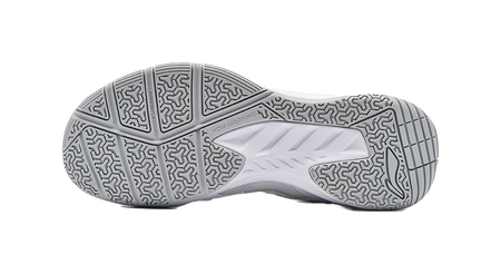 LiNing Rocket Shoe 2.0 Slip Resistant, Breathable, Lightweight Low top Badminton Shoes Unisex White Silver 