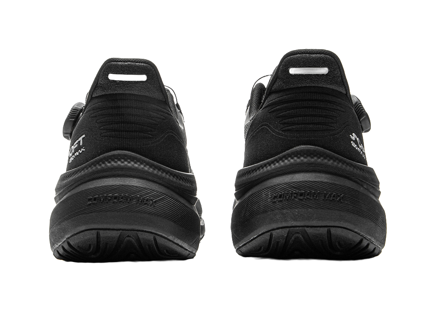 LiNing SOFT GO MAX 2 Slip Resistant, Abrasion Resistant, Breathable Low Top Casual Shoes Unisex Black 