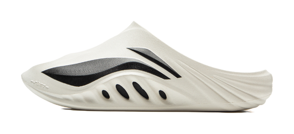 LiNing SOFT SLIPPER Slip Resistant Abrasion Resistant Slide Slippers Unisex White Black 