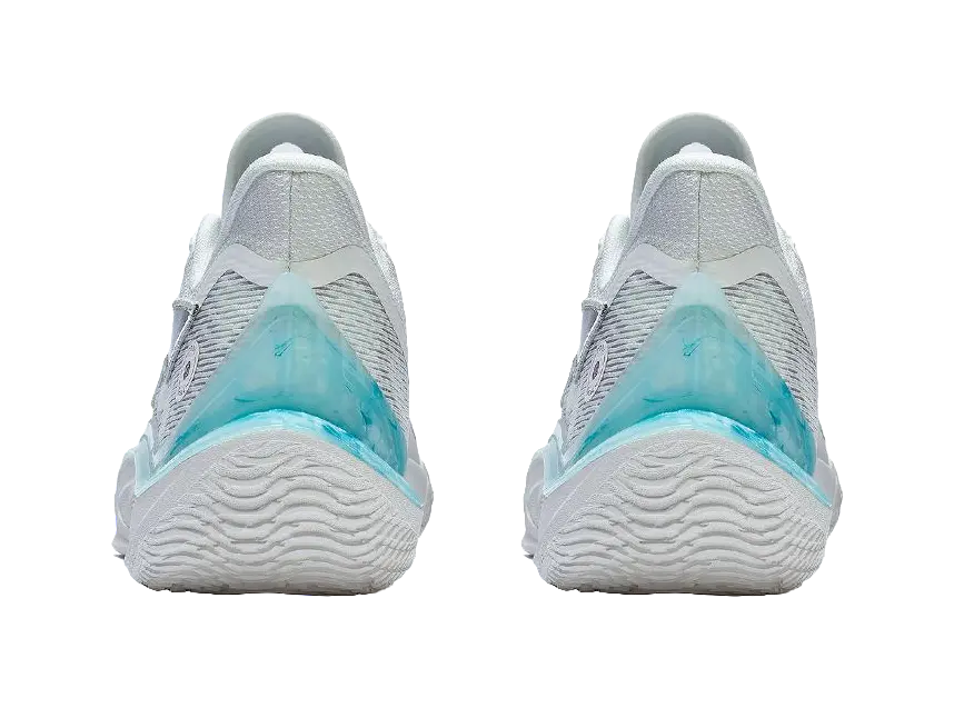 LiNing SONIC 11 Ride Waves Anti-Slip And Wear-Resistant Rebound Low-Top Performance Basketball Shoes Mist White 