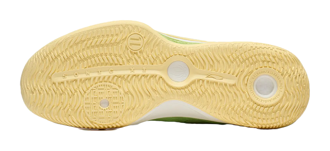 LiNing SONIC 11 Valley Rain Cushioning Anti-Slip And Wear-Resistant Low-Top Basketball Shoes Mens Butterfly Pink Green 