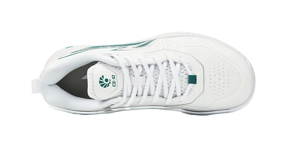 LiNing Saga 3LITE Slip Resistant, Abrasion Resistant, Breathable Coverage Low top Badminton Shoes Unisex White Green 