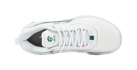 LiNing Saga 3LITE Slip Resistant, Abrasion Resistant, Breathable Coverage Low top Badminton Shoes Unisex White Green 