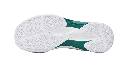 LiNing Saga 3LITE Slip Resistant, Abrasion Resistant, Breathable Coverage Low top Badminton Shoes Unisex White Green 