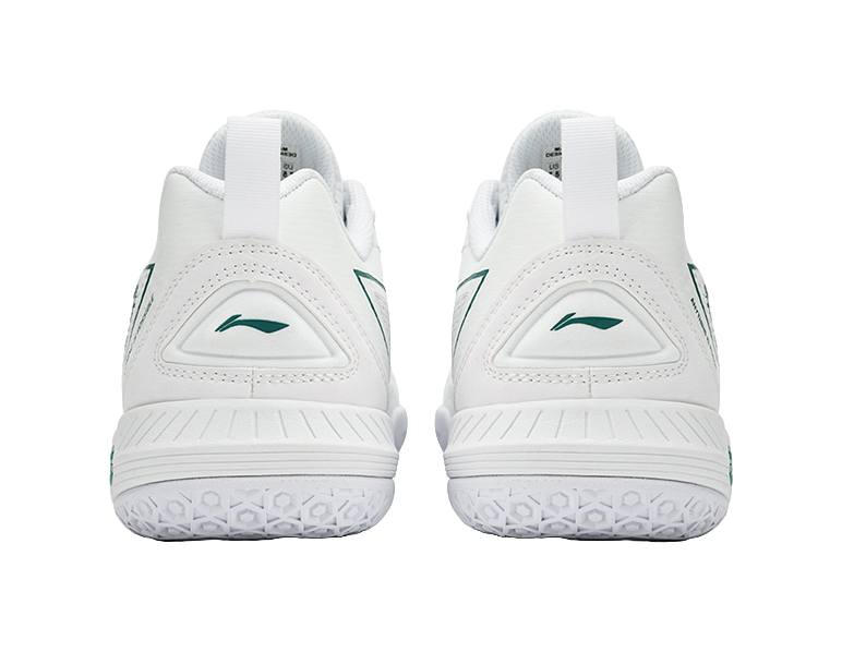 LiNing Saga 3LITE Slip Resistant, Abrasion Resistant, Breathable Coverage Low top Badminton Shoes Unisex White Green 