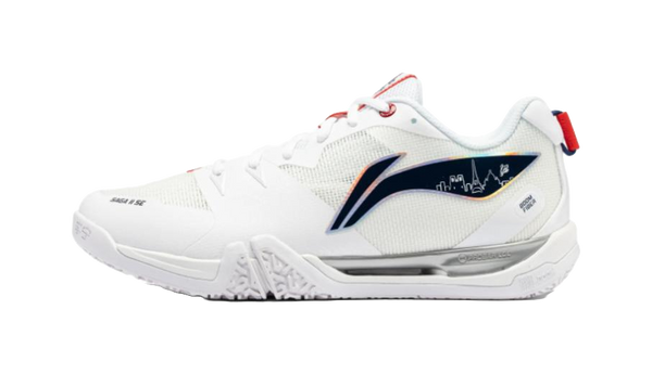 LiNing Saga II SE Slip Resistant Abrasion Resistant Low top Badminton Shoes Unisex White 