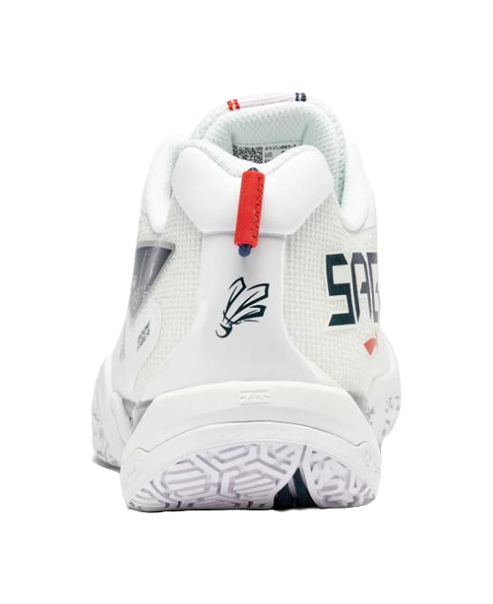 LiNing Saga II SE Slip Resistant Abrasion Resistant Low top Badminton Shoes Unisex White 