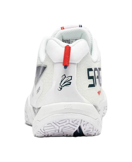 LiNing Saga II SE Slip Resistant Abrasion Resistant Low top Badminton Shoes Unisex White 