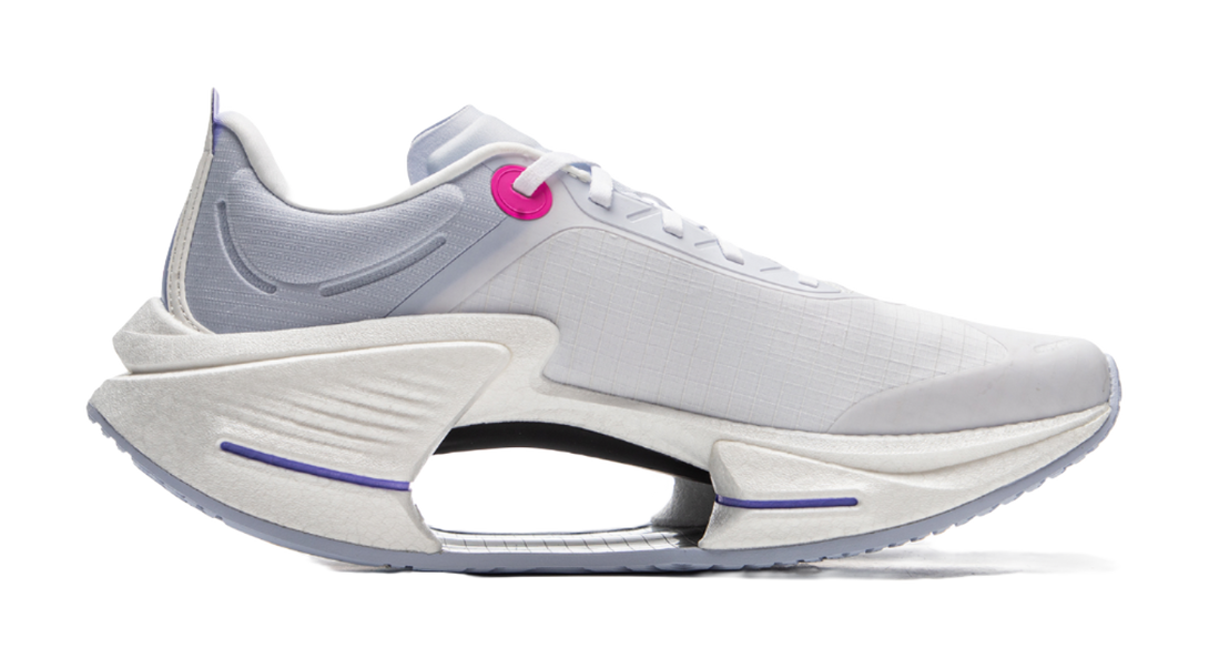 LiNing Shadow 3 ESSENTIAL Low top Running Shoes Men's White Purple 