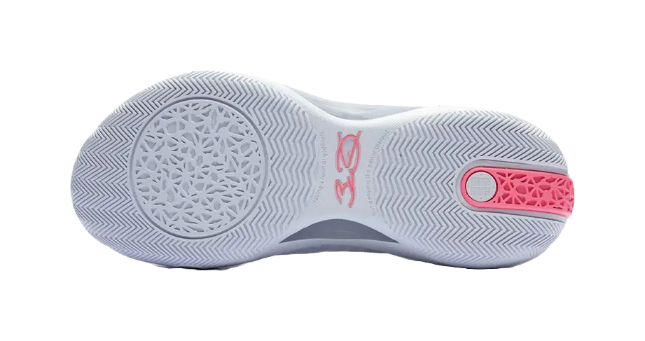 LiNing Shadow 3 Shock Absorbers Slip Resistant Abrasion Resistant Mid top Basketball Shoes Mens Standard White 