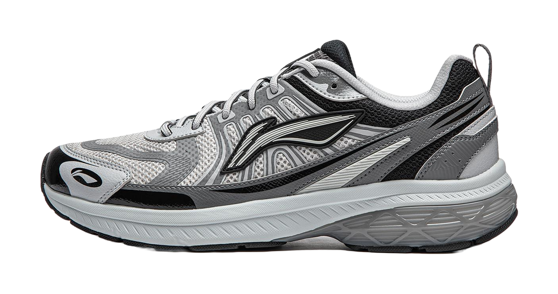 LiNing Shake 1.0 V3 Cushioning Low top Casual Running Shoes Men's Gray 