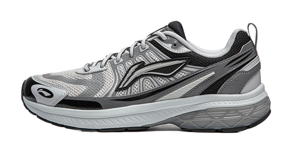 LiNing Shake 1.0 V3 Cushioning Low top Casual Running Shoes Men's Gray 