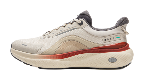 LiNing Shock Absorbers Abrasion Resistant Slip Resistant Low top Casual Shoes Men's White Gray 