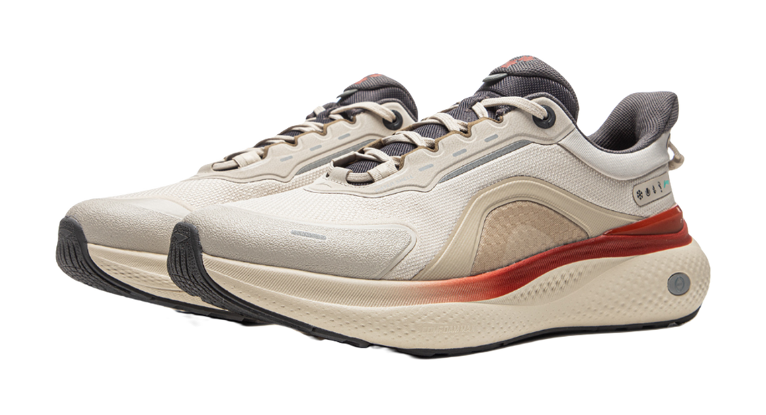 LiNing Shock Absorbers Abrasion Resistant Slip Resistant Low top Casual Shoes Men's White Gray 