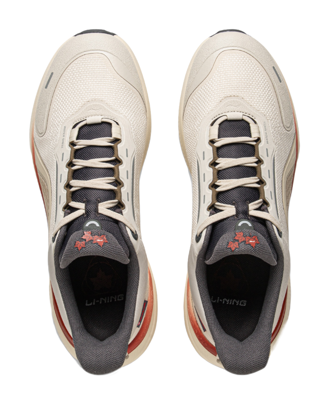 LiNing Shock Absorbers Abrasion Resistant Slip Resistant Low top Casual Shoes Men's White Gray 