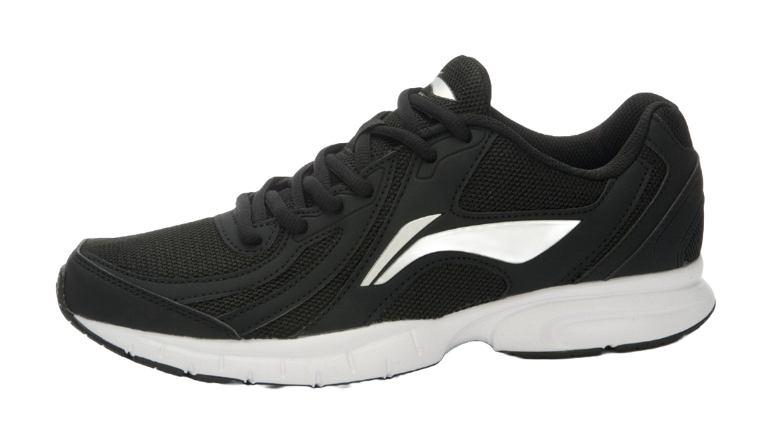 LiNing Shock Absorbers Slip Resistant Abrasion Resistant Lightweight Low top Casual Running Shoes Men's Black White 
