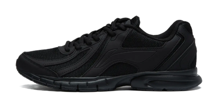 LiNing Shock Absorbers Slip Resistant Abrasion Resistant Lightweight Low top Casual Running Shoes Mens Black  vjsneaker.com