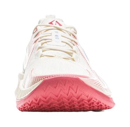 LiNing Shock Absorbing, Non Slip, Wear Resistant, Breathable And Lightweight Low Top Basketball Shoes Mens White Pink 