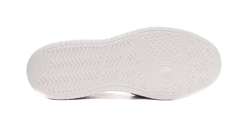 LiNing Slip Resistant Abrasion Resistant Low top Skateboard Shoes Unisex White Black 