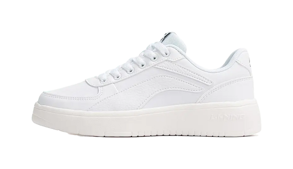 LiNing Slip Resistant Abrasion Resistant Low top Skateboard Shoes Women's White 