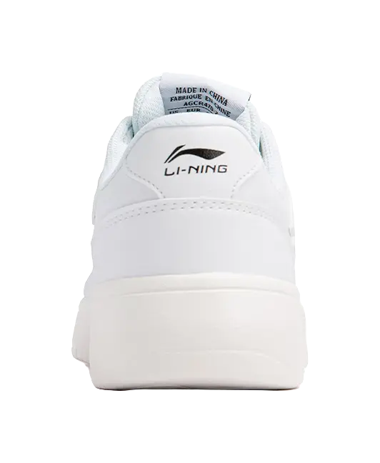 LiNing Slip Resistant Abrasion Resistant Low top Skateboard Shoes Women's White 