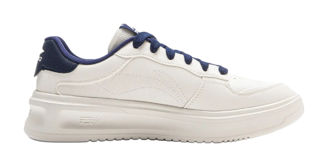 LiNing Slip Resistant Shock Absorbers With Abrasion Resistant Properties Low Top Skateboard Shoes Men's Mist White 