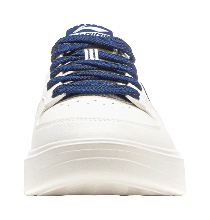 LiNing Slip Resistant Shock Absorbers With Abrasion Resistant Properties Low Top Skateboard Shoes Men's Mist White 