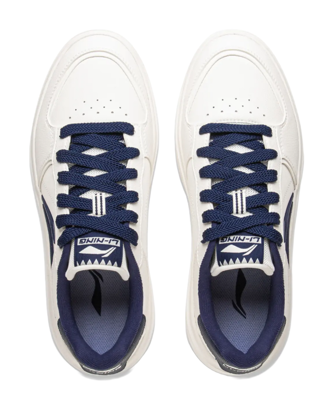 LiNing Slip Resistant Shock Absorbers With Abrasion Resistant Properties Low Top Skateboard Shoes Men's Mist White 