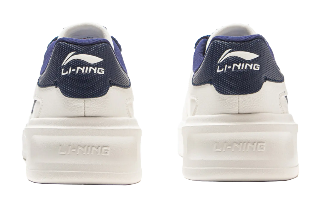 LiNing Slip Resistant Shock Absorbers With Abrasion Resistant Properties Low Top Skateboard Shoes Men's Mist White 