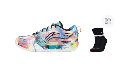 LiNing Slip Resistant, Abrasion Resistant, Breathable, Supportive Low top Badminton Shoes Unisex Blue Pink 