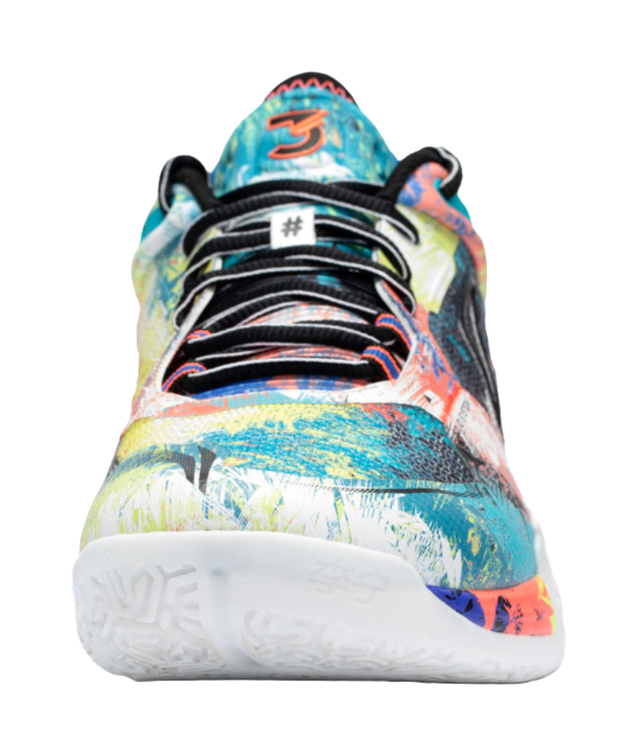 LiNing Slip Resistant, Abrasion Resistant, Breathable, Supportive Low top Badminton Shoes Unisex Blue Pink 