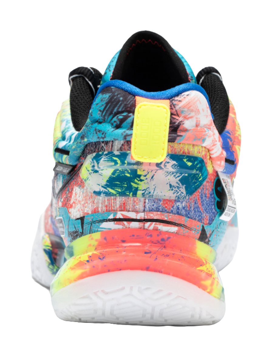 LiNing Slip Resistant, Abrasion Resistant, Breathable, Supportive Low top Badminton Shoes Unisex Blue Pink 