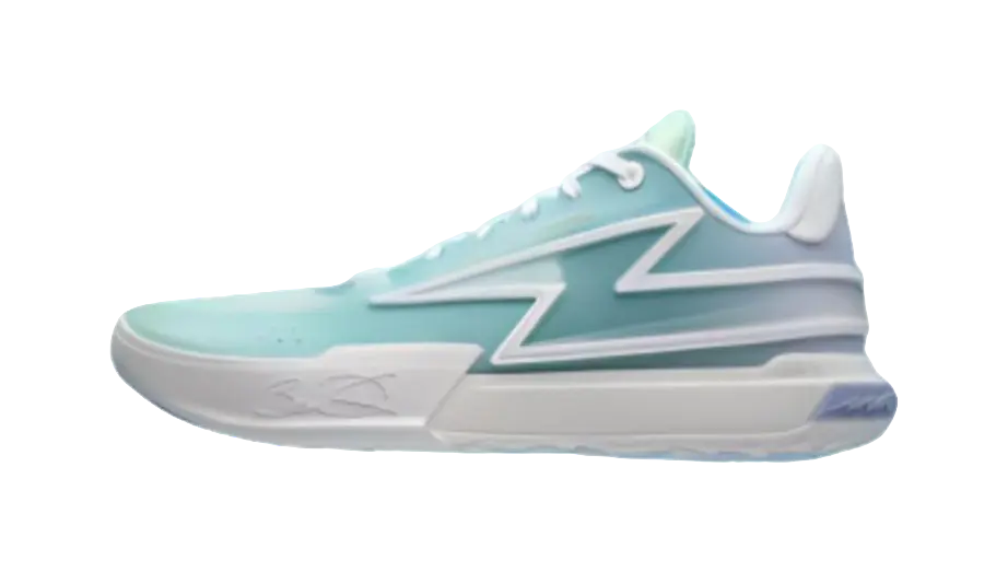 LiNing Son Of Flash Aurora Cushioning, Wear Resistant Low Top Basketball Shoes Mens Green Purple  vjsneaker.com