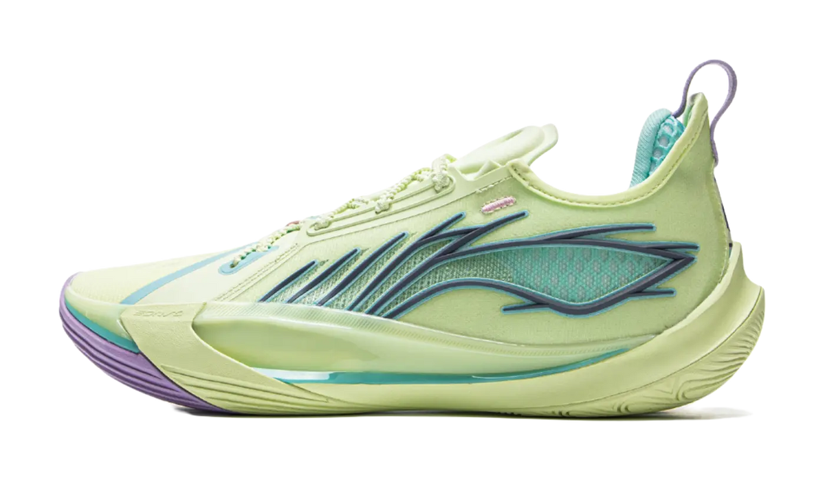 LiNing Sonic 13 Cushioning Abrasion Resistant Support Low Top Basketball Shoes Mens Green 