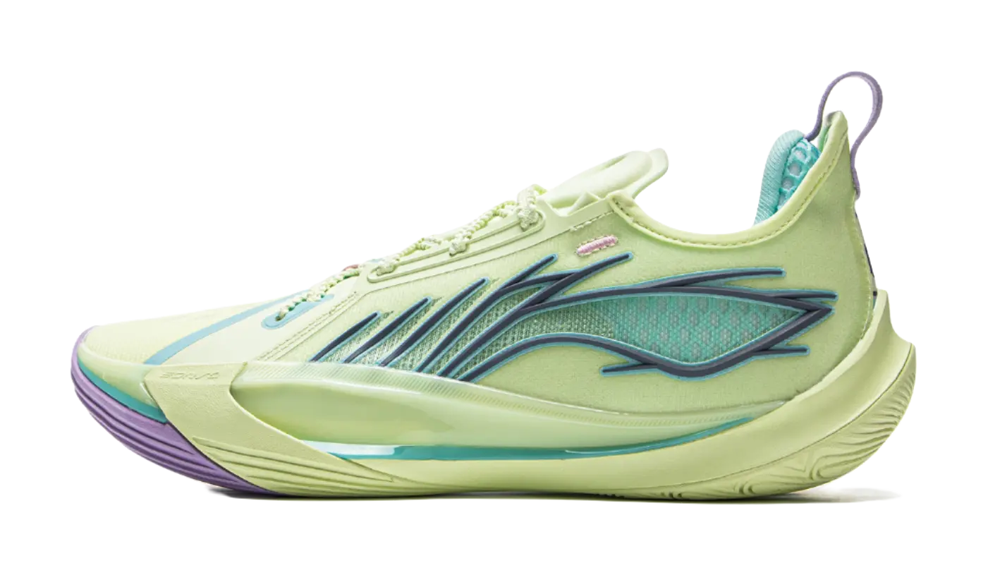 LiNing Sonic 13 Cushioning Abrasion Resistant Support Low Top Basketball Shoes Mens Green 