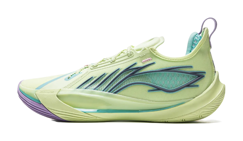 LiNing Sonic 13 Cushioning Abrasion Resistant Support Low Top Basketball Shoes Mens Green 