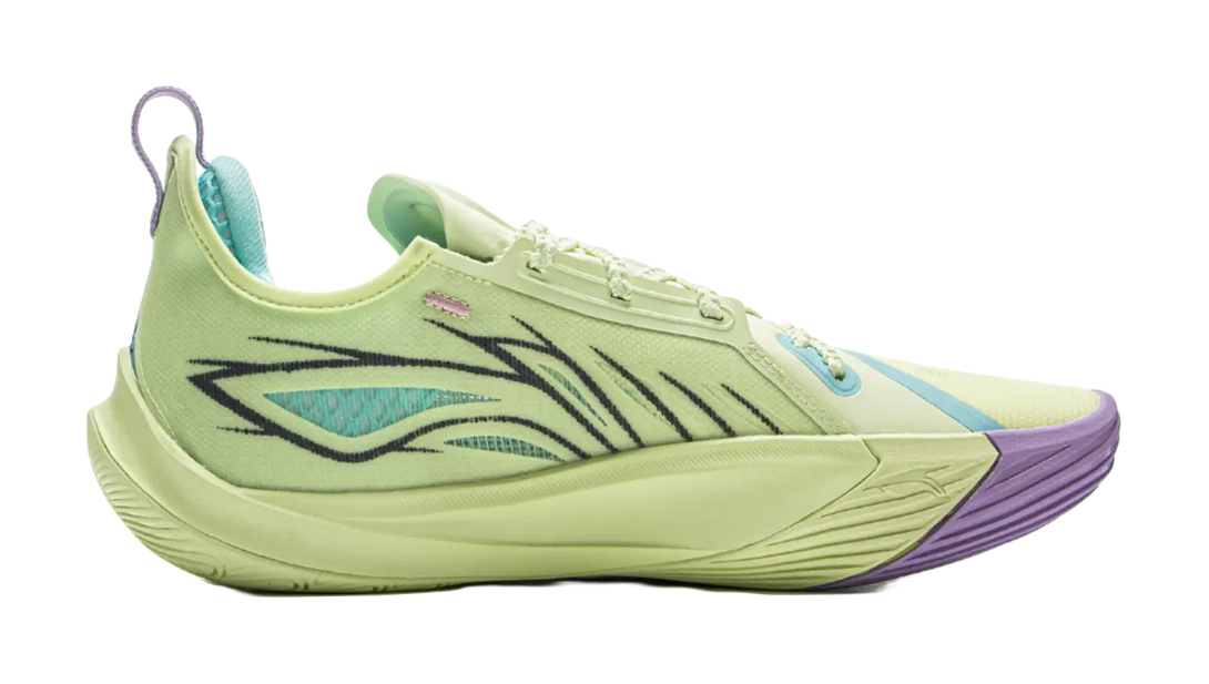 LiNing Sonic 13 Cushioning Abrasion Resistant Support Low Top Basketball Shoes Mens Green 