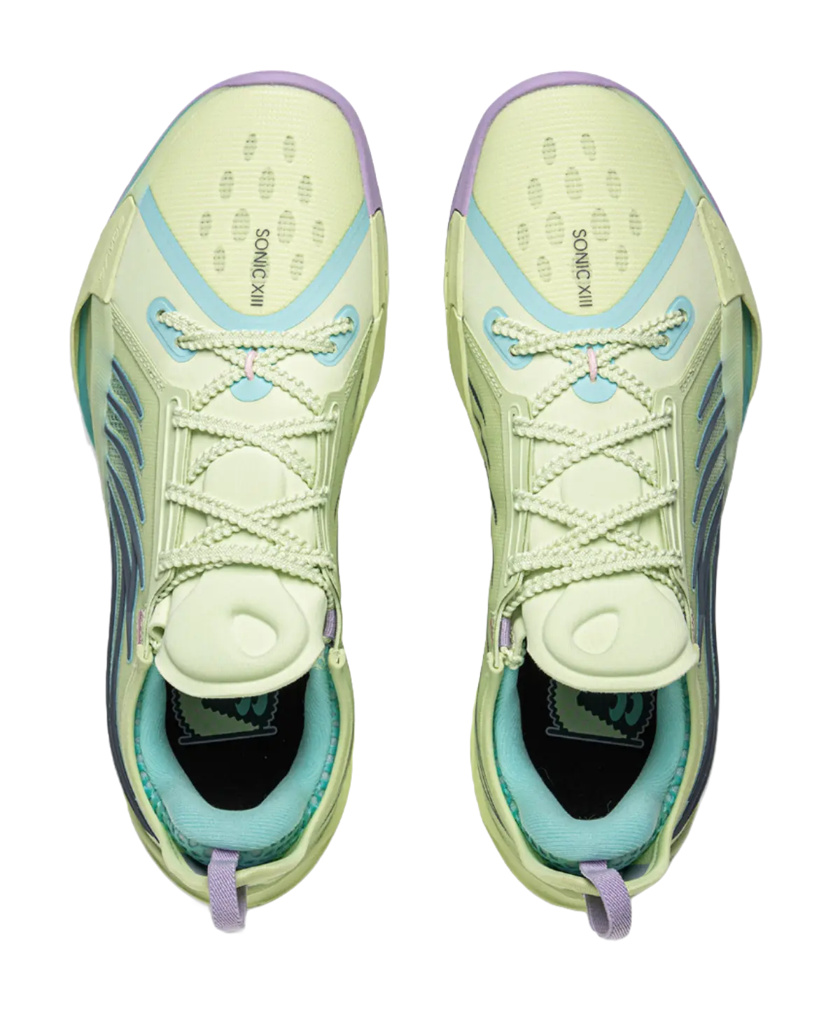 LiNing Sonic 13 Cushioning Abrasion Resistant Support Low Top Basketball Shoes Mens Green 