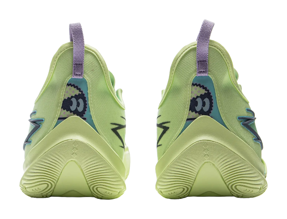 LiNing Sonic 13 Cushioning Abrasion Resistant Support Low Top Basketball Shoes Mens Green 