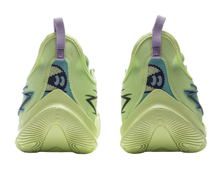 LiNing Sonic 13 Cushioning Abrasion Resistant Support Low Top Basketball Shoes Mens Green 