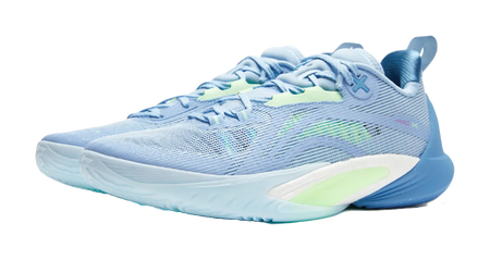 LiNing Speed 10 BOOM Technology Slip-Resistant Breathable Support Rebound Low-Top Basketball Shoes Mens Aurora Blue  vjsneaker.com