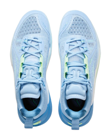 LiNing Speed 10 BOOM Technology Slip-Resistant Breathable Support Rebound Low-Top Basketball Shoes Mens Aurora Blue  vjsneaker.com