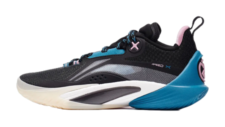 LiNing Speed 10 Cushioning Slip Resistant Abrasion Resistant Breathable Low top Basketball Shoes Mens Black  vjsneaker.com