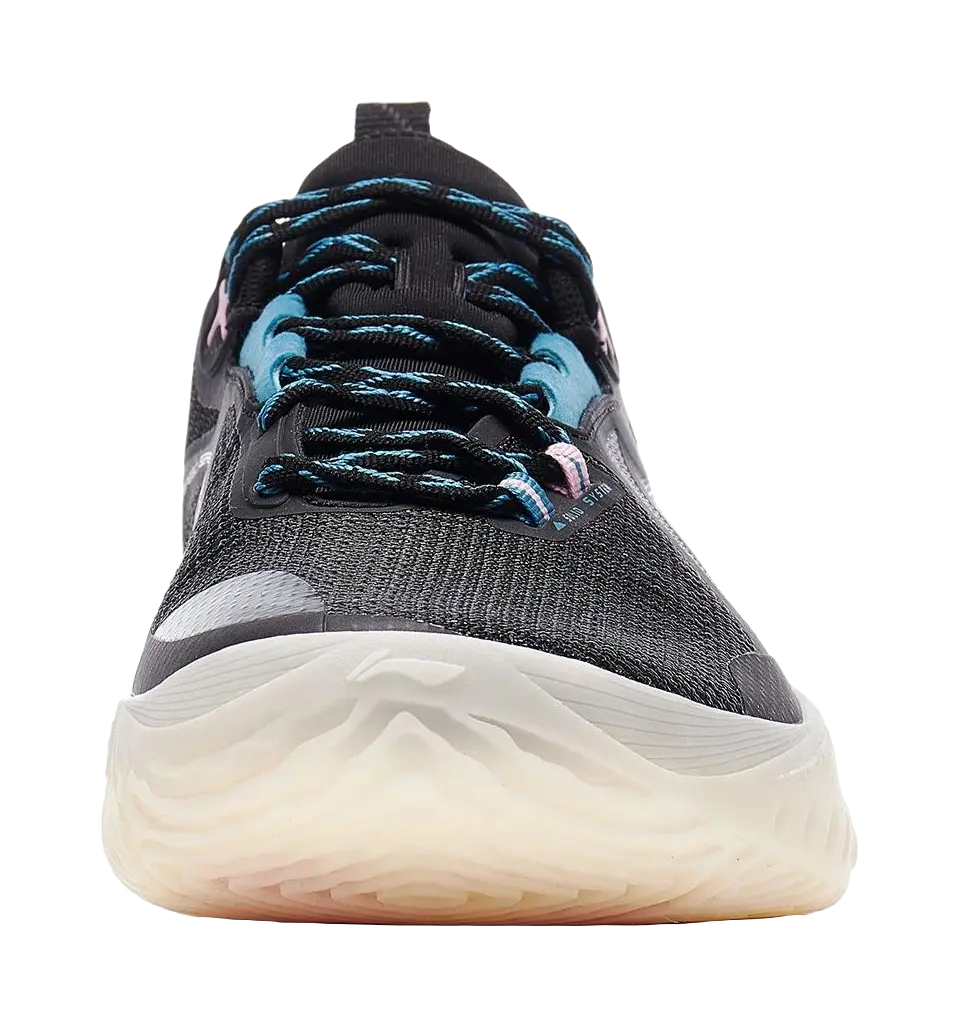 LiNing Speed 10 Cushioning Slip Resistant Abrasion Resistant Breathable Low top Basketball Shoes Mens Black  vjsneaker.com