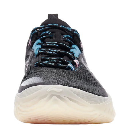 LiNing Speed 10 Cushioning Slip Resistant Abrasion Resistant Breathable Low top Basketball Shoes Mens Black  vjsneaker.com